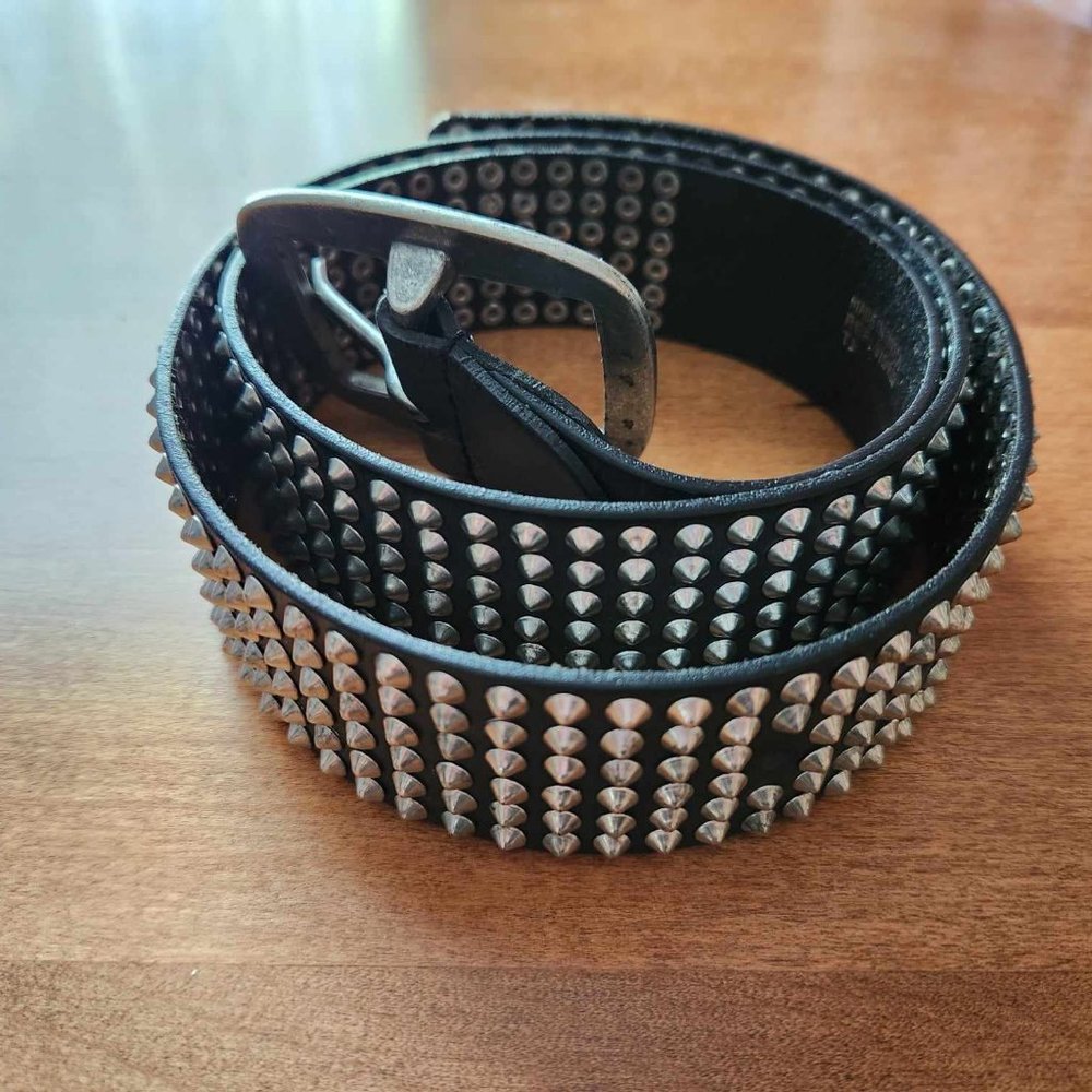 Zadig & Voltaire Black Leather Belt Vintage Size S